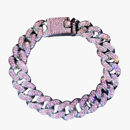 Emery | Tennisarmband mit Herz- und Kristallanhängern – Hip-Hop-Eleganz für jeden Anlass