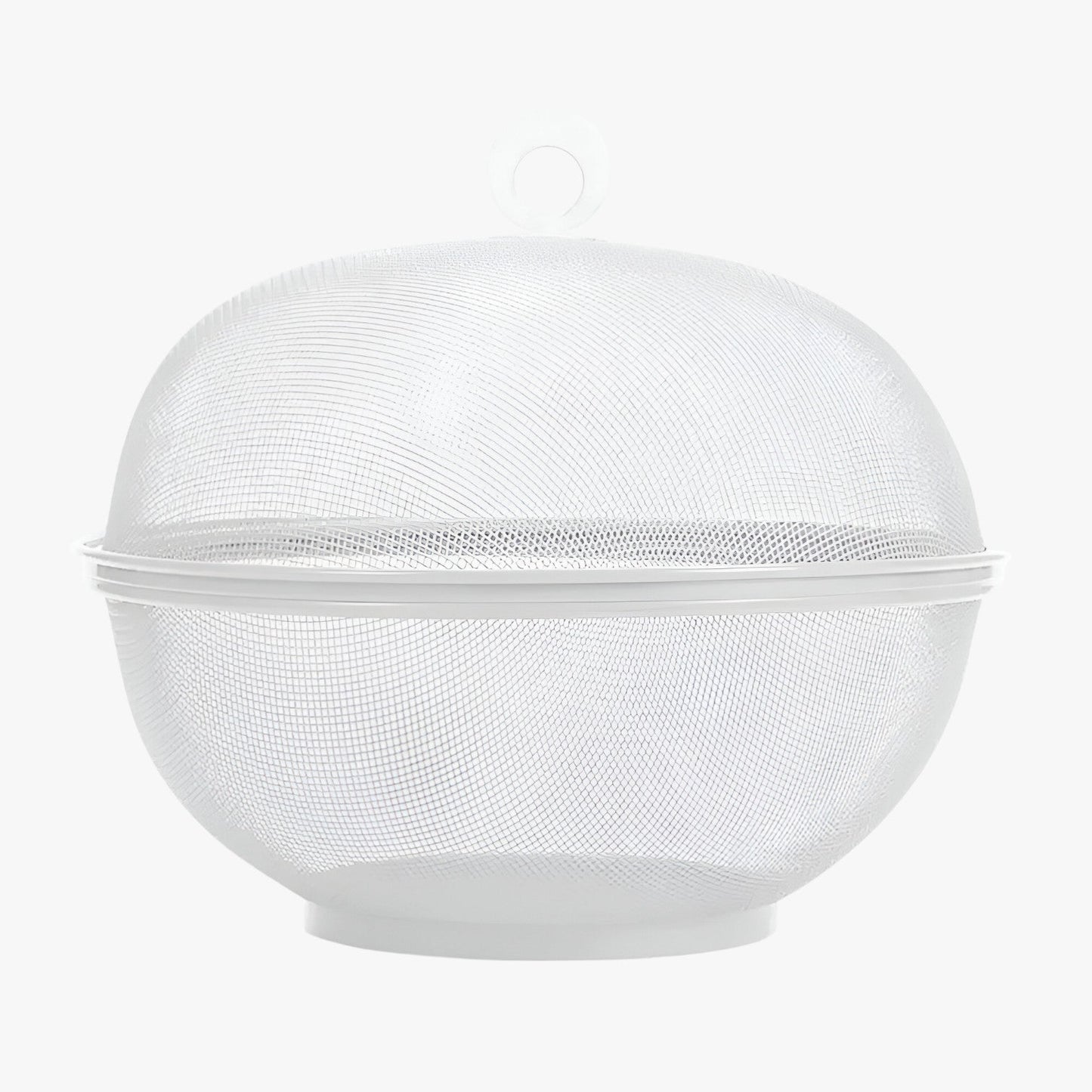 Edith | Fliegenfrei & Geräumig: Obstschale aus Edelstahl mit Deckel und großem Volumen