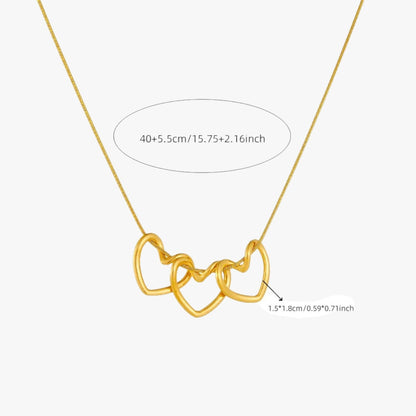 Maxine | Minimalistische Herzkette aus Gold