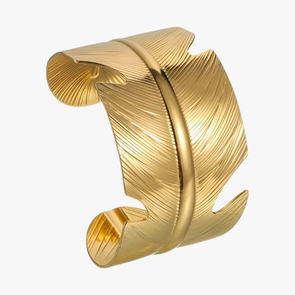 Jade | Boho-Cuff-Armband aus Edelstahl mit verstellbarem Design – Vintage-Stil eManco