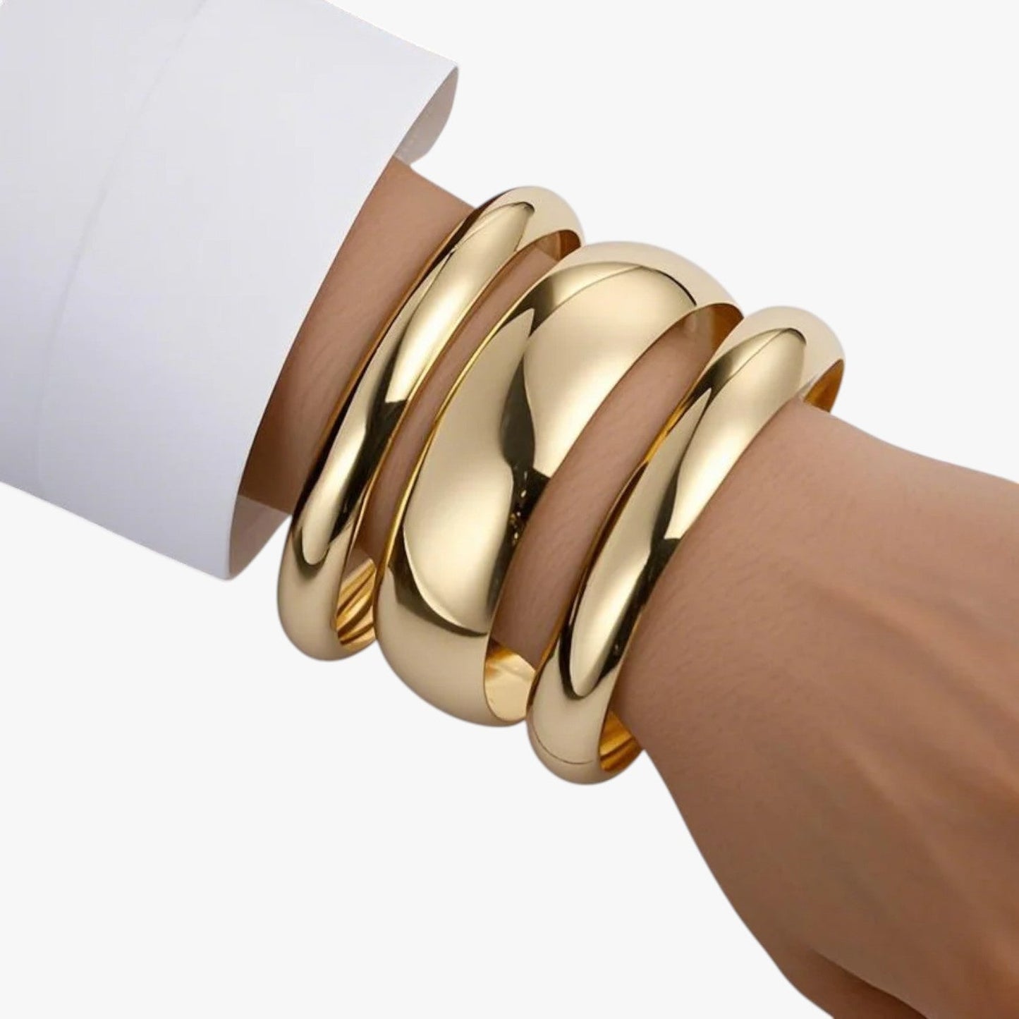 Lauren | Auffälliges Goldarmband-Set für Damen