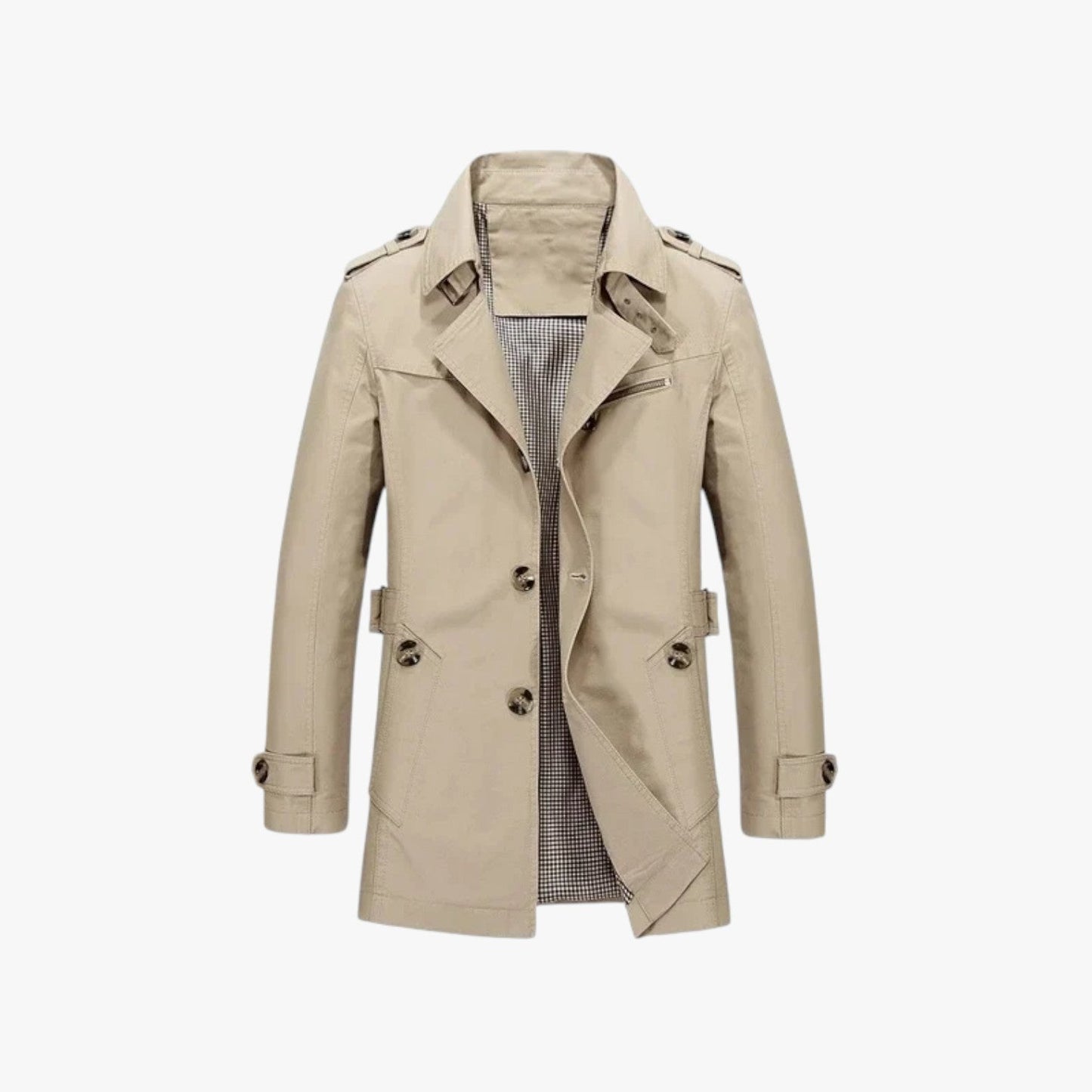 Henry | Langen Herrenmantel – Lässiger Stil und Schutz für die Übergangszeit