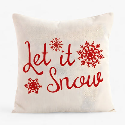 Frostig | Weihnachtskissenbezug aus Leinen – festliche und gemütliche Dekoration für Zuhause
