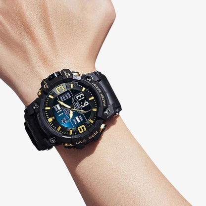 Janos | Sportuhr – LED-Display, wasserdicht und doppelte Zeitanzeige