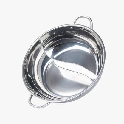 Mallory | 2-in-1 Topf aus Edelstahl 30 cm – Kocht gleichzeitig zwei Gerichte