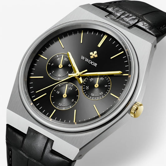 Ronan | Quarz-Uhr aus Stahl mit Saphirglas