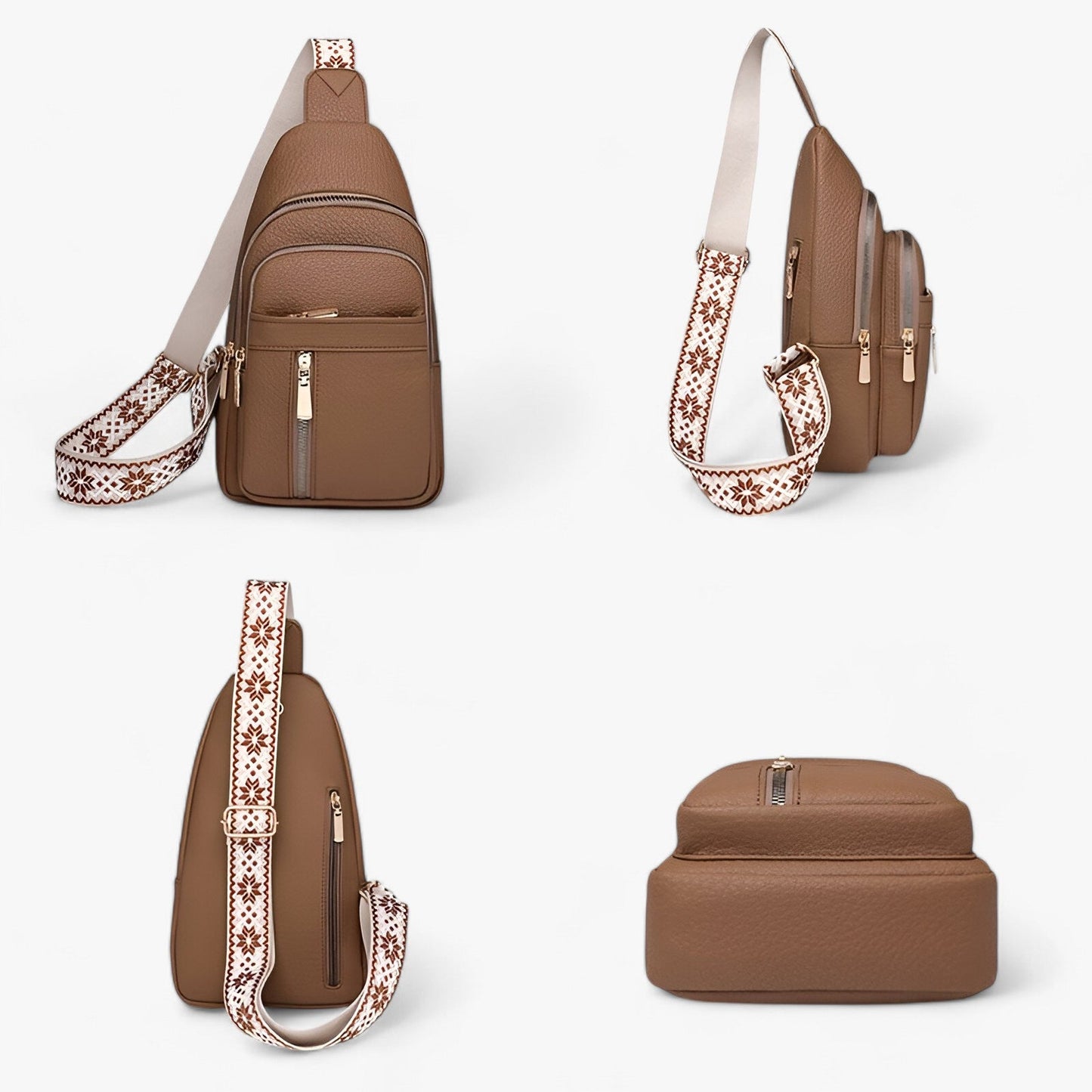 Moderne PU-Leder Brusttasche – Elegant & Vielseitig