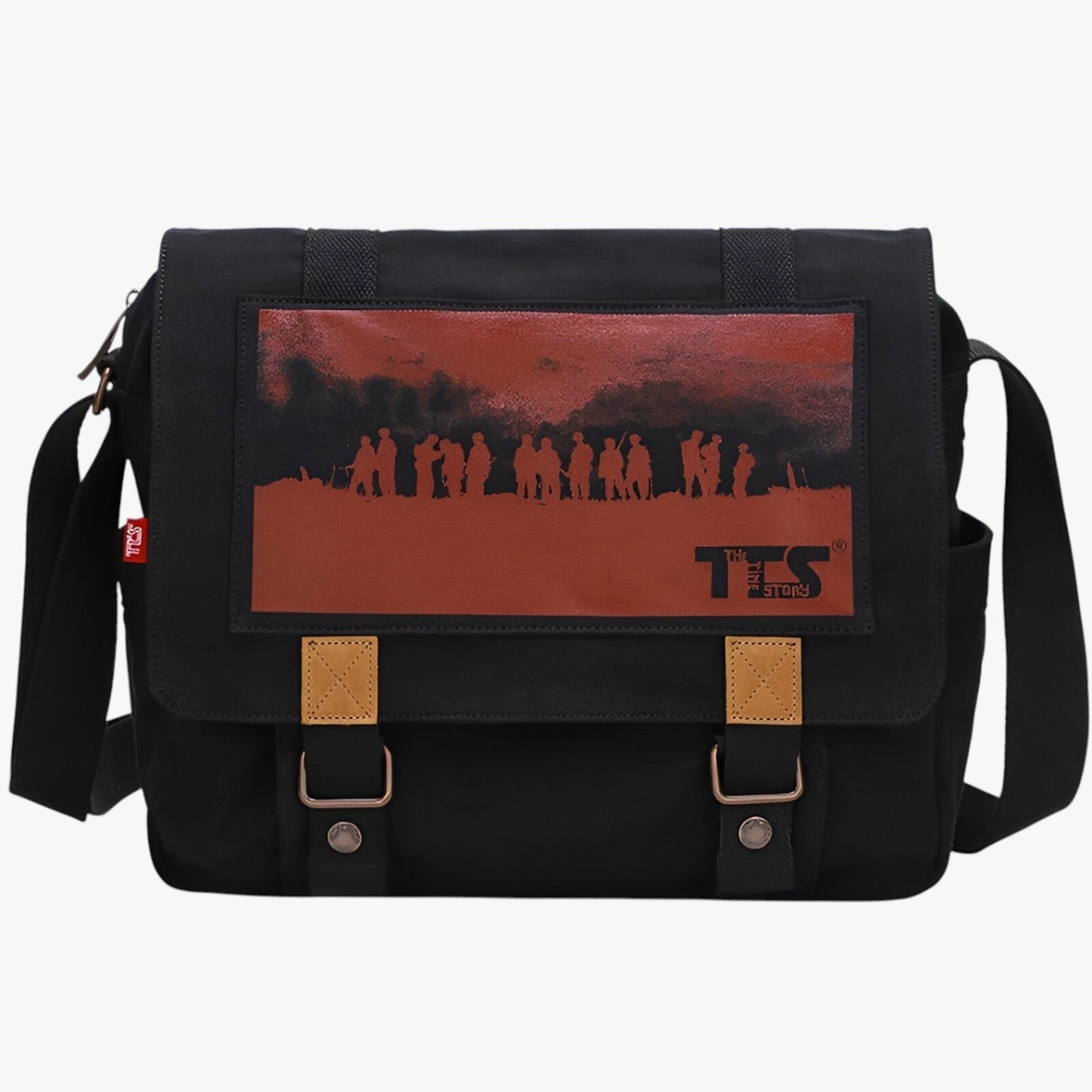 Ethan | Große Vintage-Leinenslingtasche