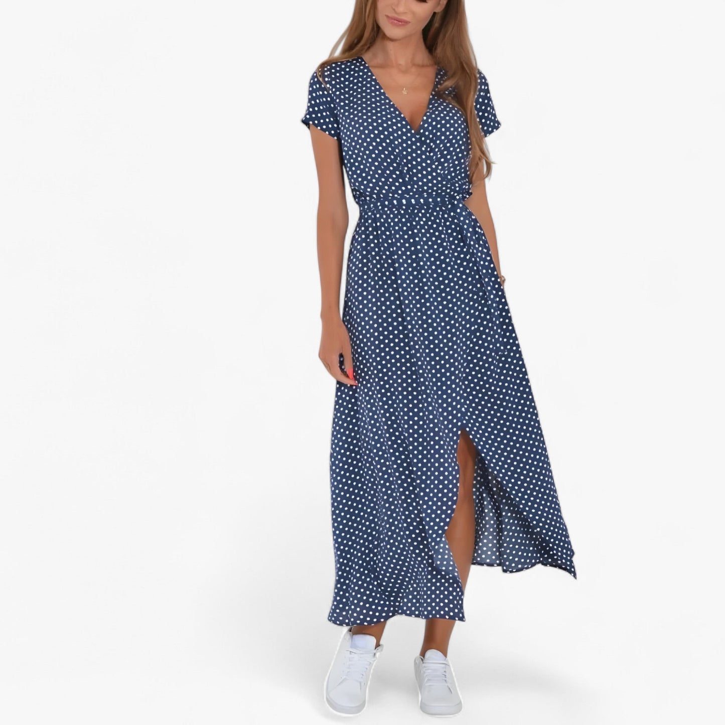 Nery - Elegantes Kleid mit V-Ausschnitt