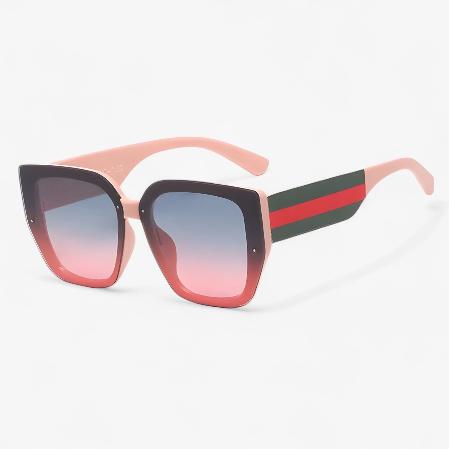 Roco | Retro multicolour polygonale Sonnenbrille für Damen