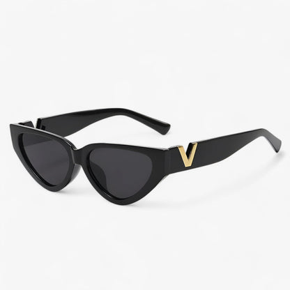 Samara | Luxus Glamour Katzenaugen Sonnenbrille für Damen - UV400-Schutz