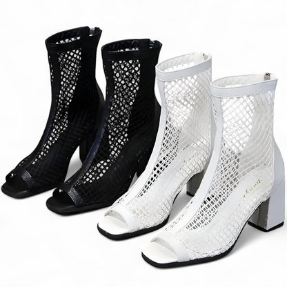 Elena | Sommerschuhe mit atmungsaktivem Plateau aus Netz