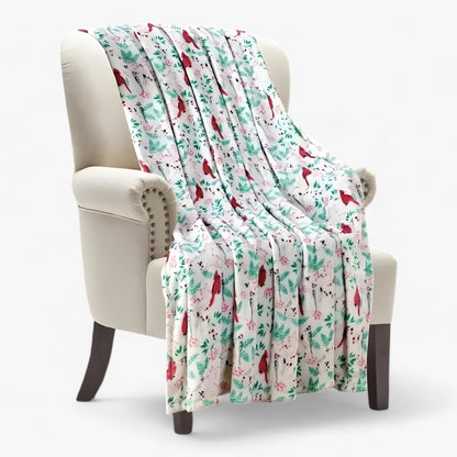 Luxuriöse Weihnachtsdecke aus Fleece - Elegante und kuschelige Urlaubsdekoration