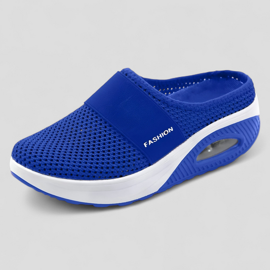 AeroFlex | Mesh Slip-On Platform Clog mit Luftpolstersohle