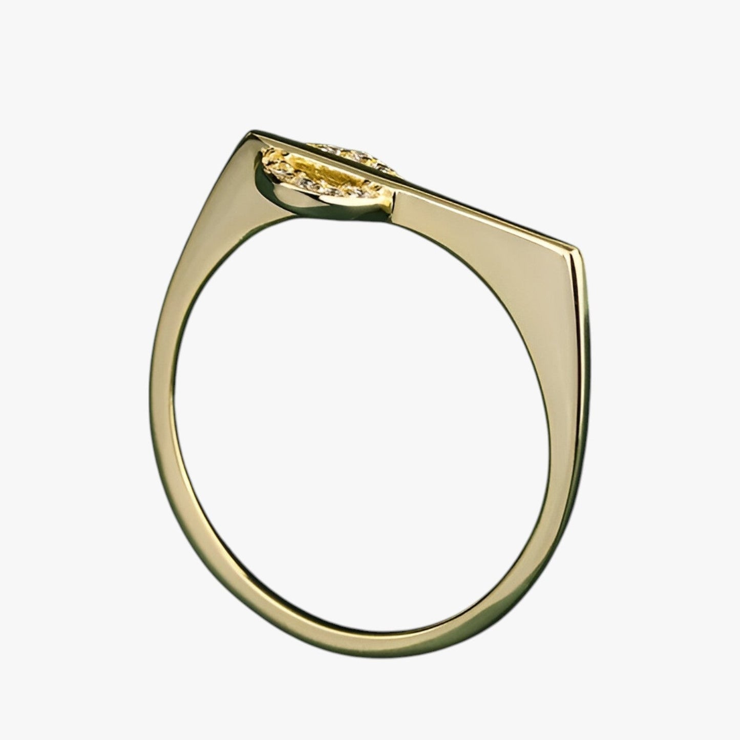 Giselle | Kreative Paarringe aus Silber und Gold mit Diamanten