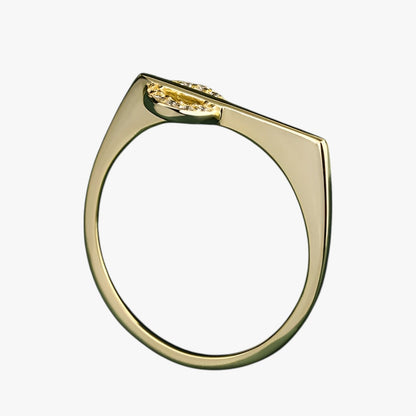 Giselle | Kreative Paarringe aus Silber und Gold mit Diamanten