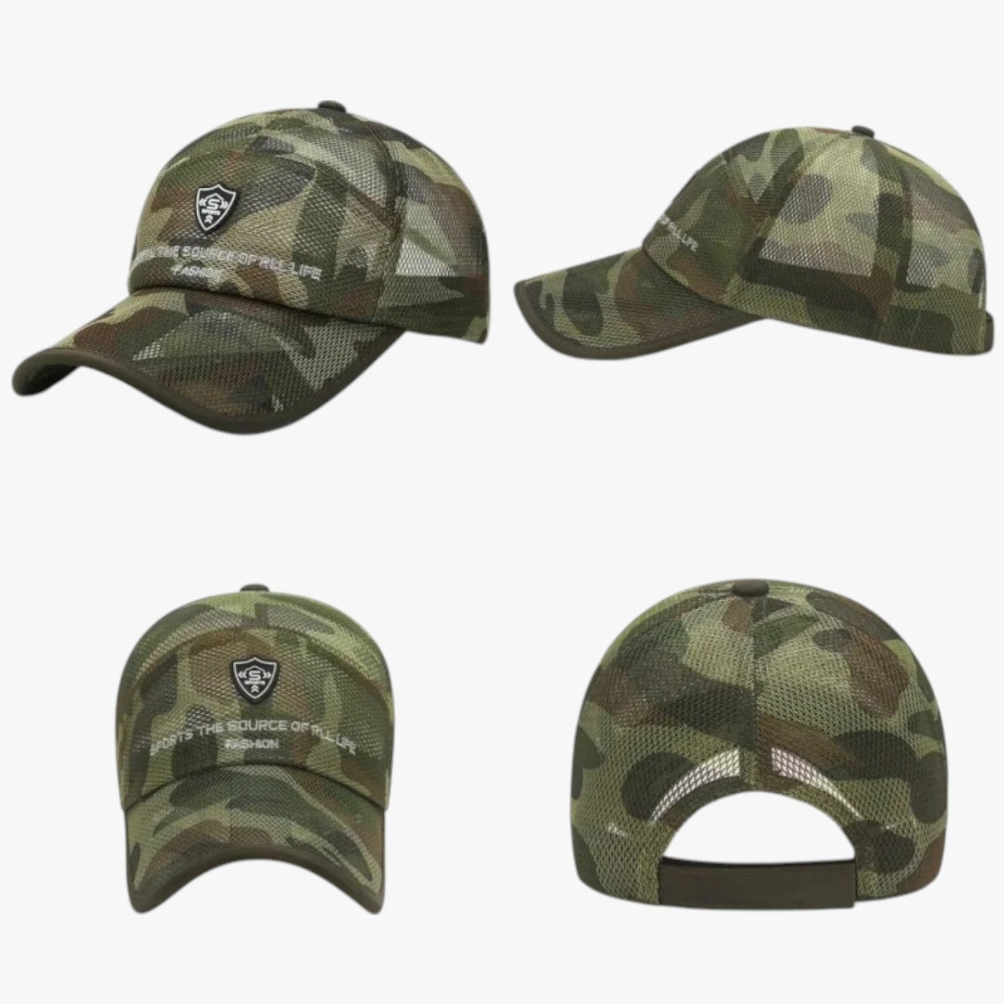 Brady | Atmungsaktive Sommer-Sportcap mit Visier Jungle