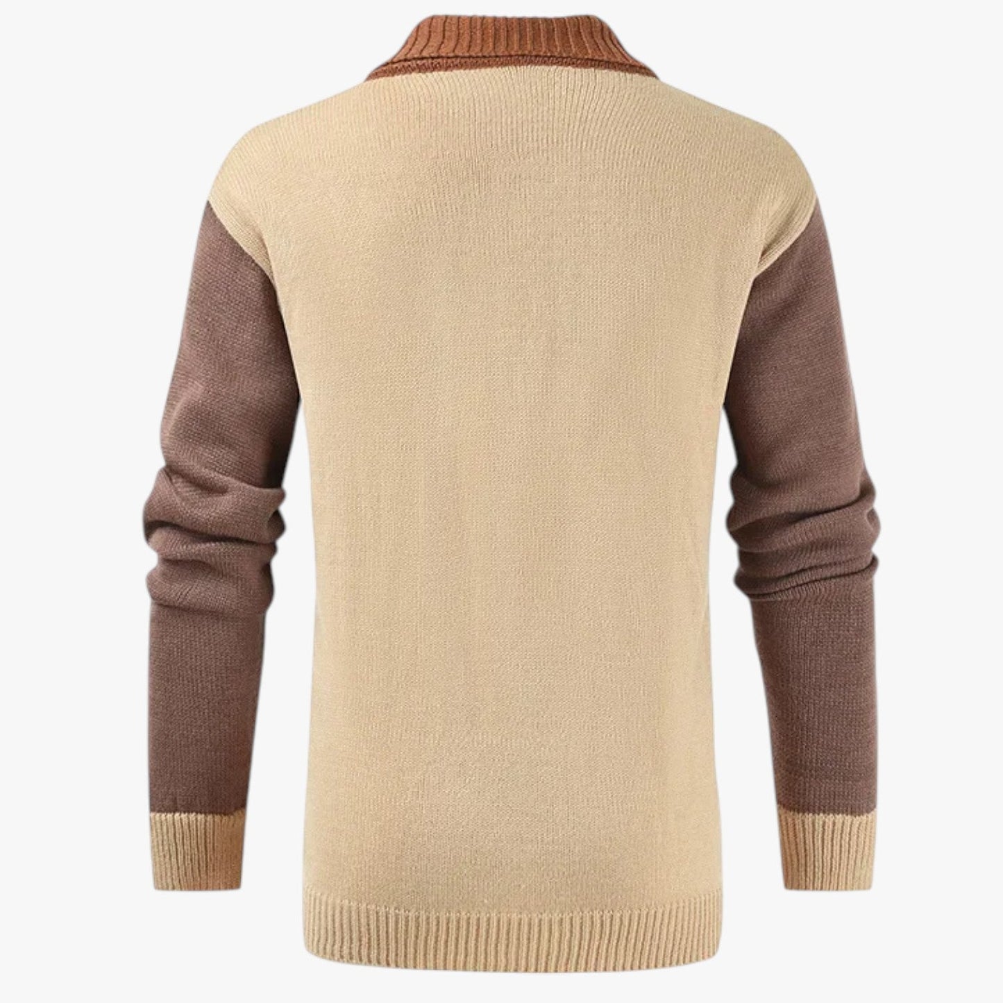 Ivan | Offener Herren-Kragen-V-Ausschnitt Cardigan: Eleganter Casual-Look und herbstlicher Komfort