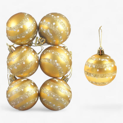 Weihnachten | 6 Stück Weihnachtskugeln – ideale Dekorationen für den Baum