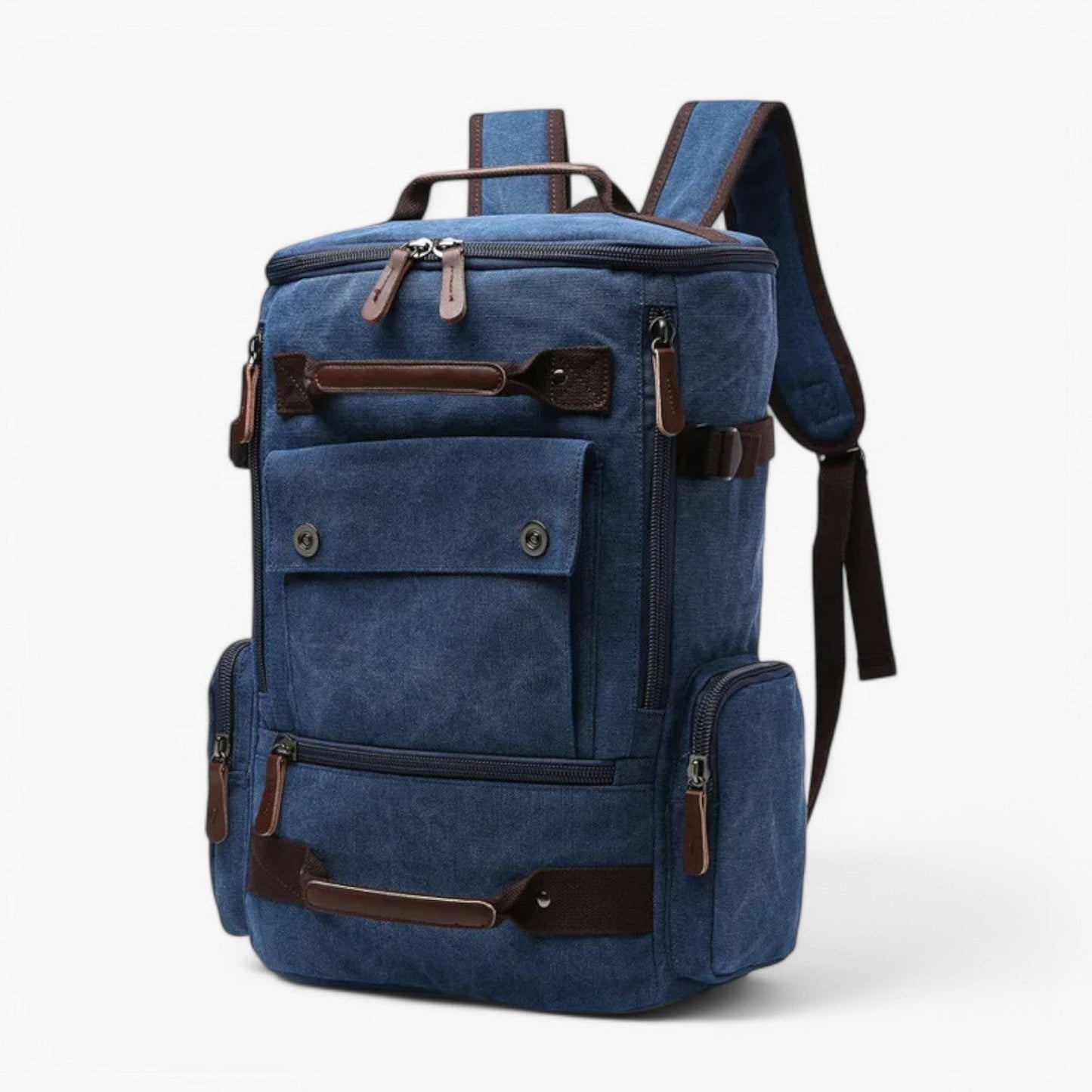 Enrique | Geräumiger Vintage Canvas-Rucksack mit Laptopfach