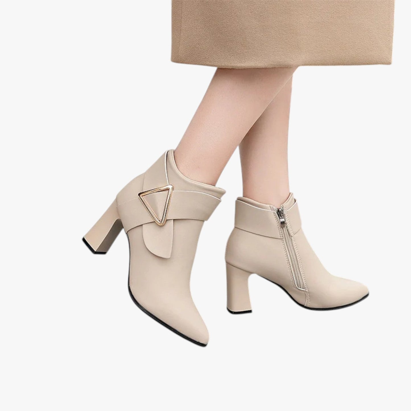 Kayla | Wasserdichte Stiefeletten mit Absatz: Eleganz und Komfort für jede Saison