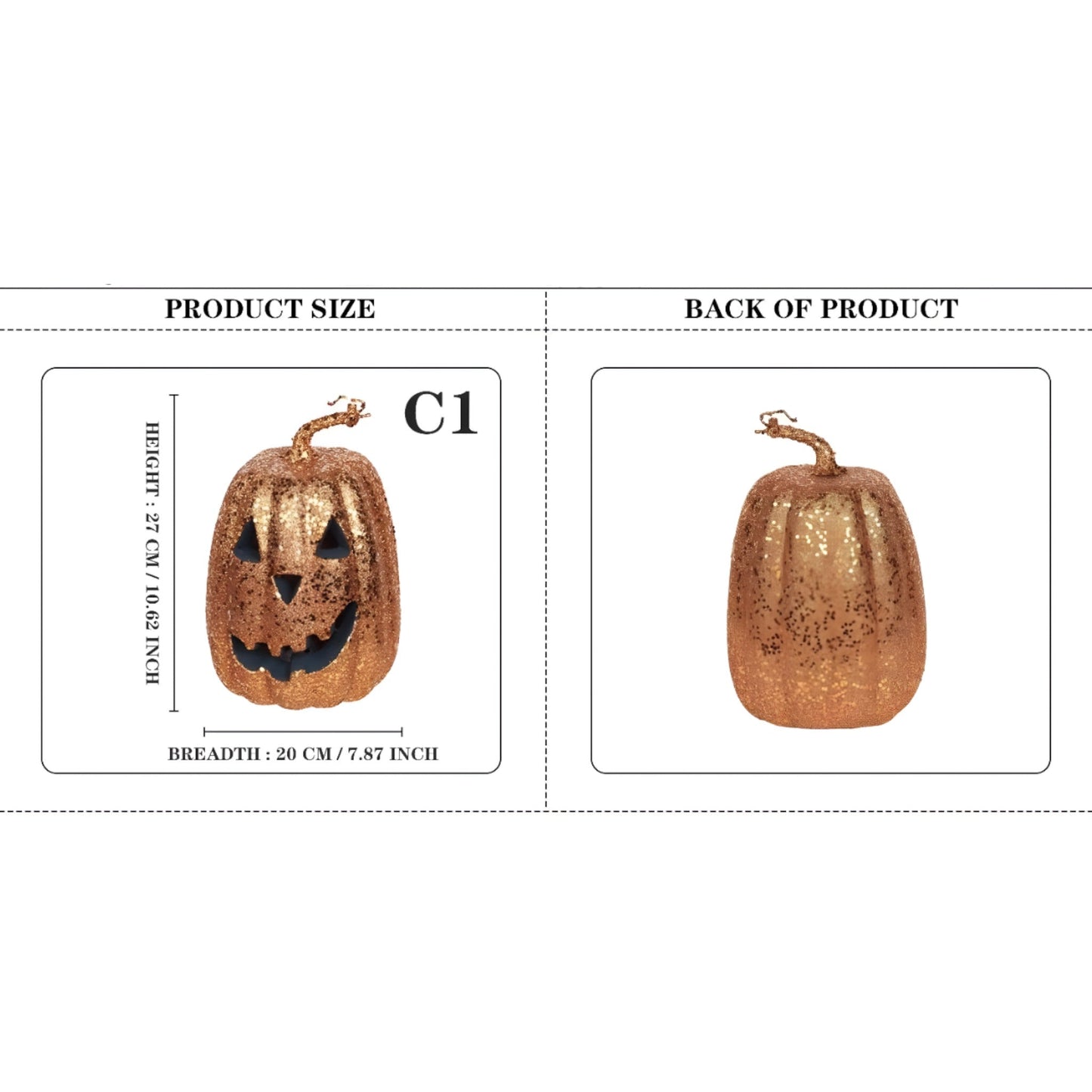 Spook | Kürbisschmuck - Auffällige Dekoration für schaurige Vibes