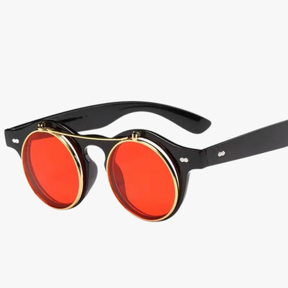 Zain | Retro Unisex Sonnenbrille Doppelobjektiv Flip & UV-Schutz