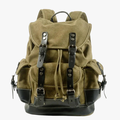 Conor | Rucksack für Trekking aus Stoff und Leder mit Großem Fassungsvermögen