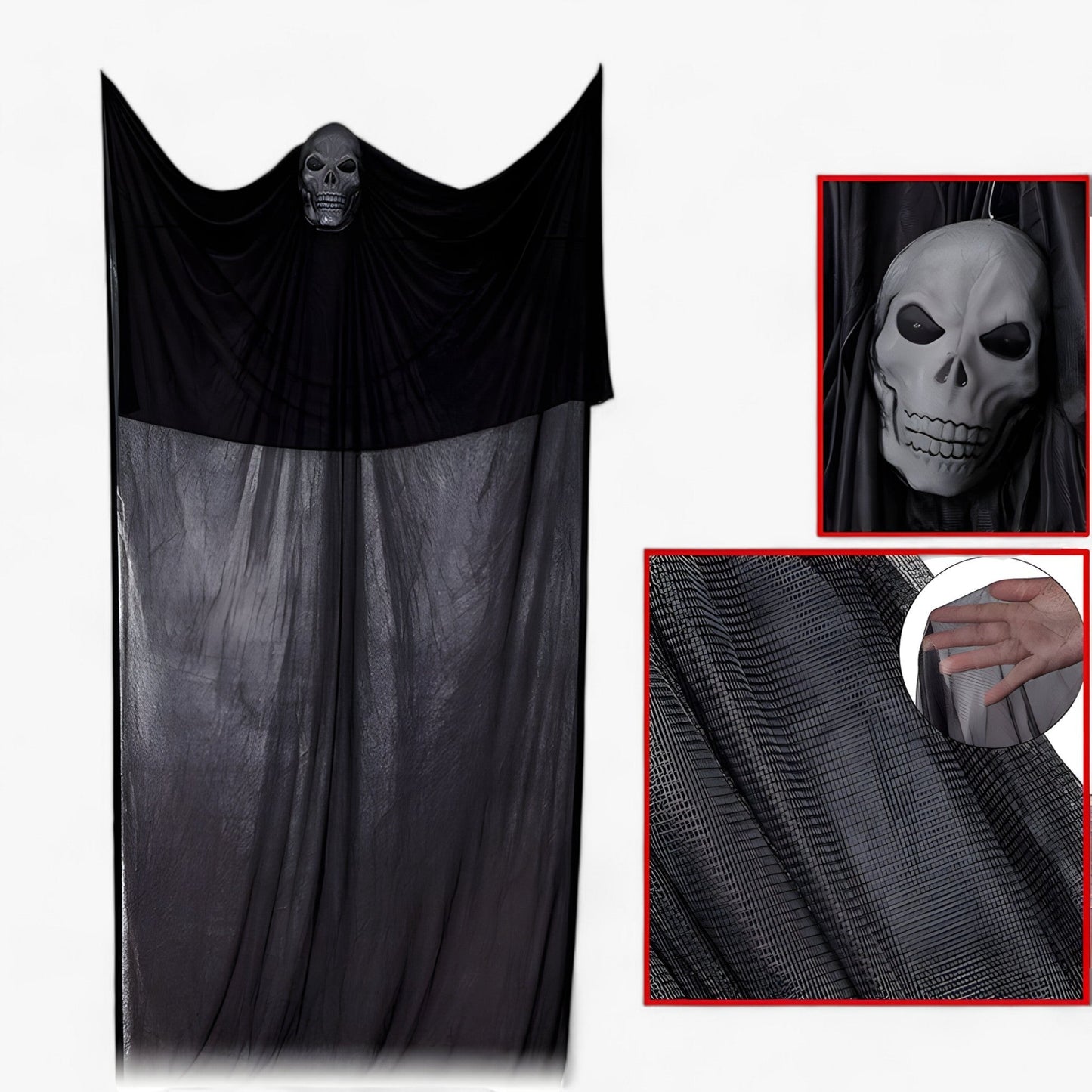 Hängender Totenkopf-Dekor - Perfekt für eine gruselige Halloween-Atmosphäre