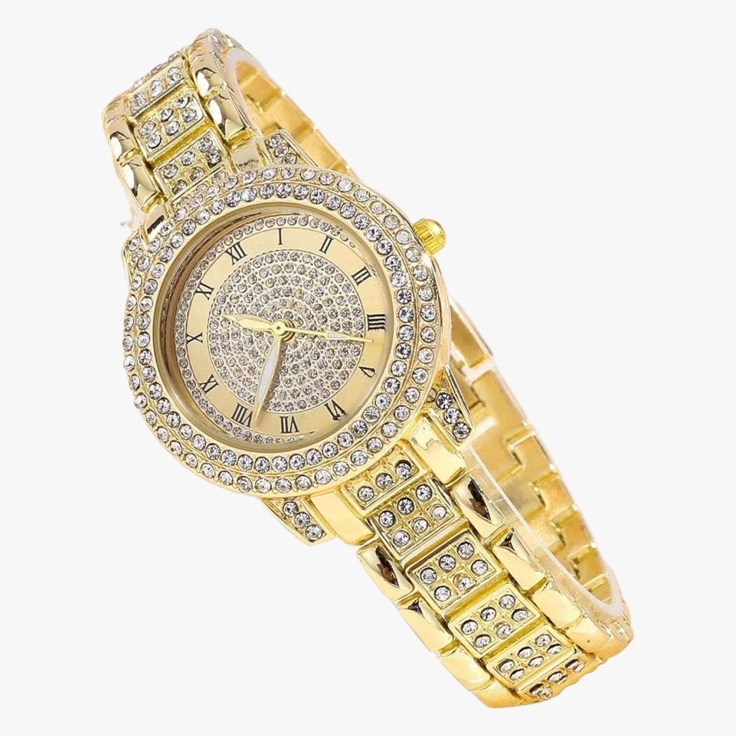 Evelynn | Elegante Damenarmbanduhr aus Stahl und Kristall