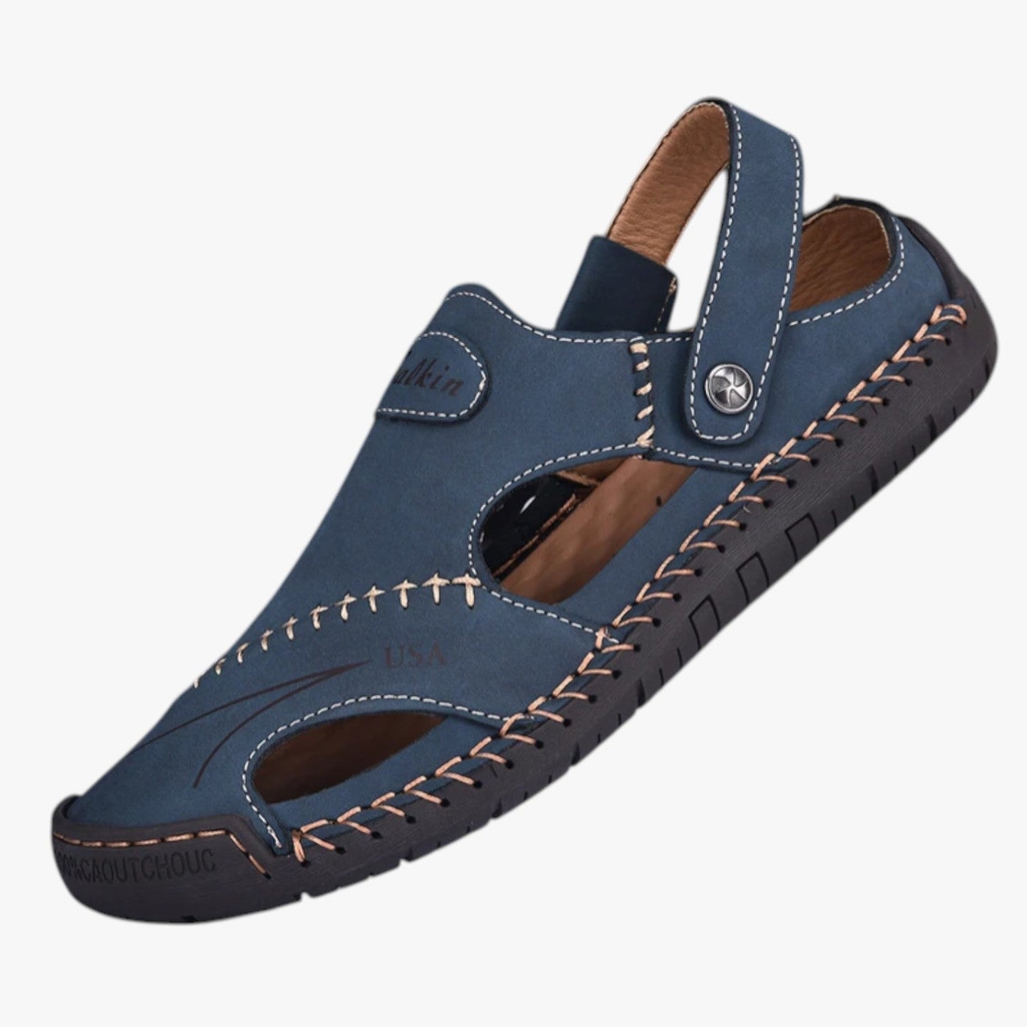 Owen | Herren-Sommersandalen - Atmungsaktives Leder und rutschfeste Sohle für einen stilvollen Akzent