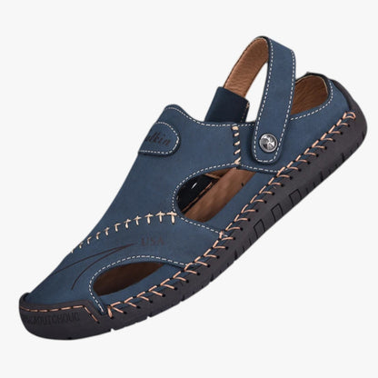 Owen | Herren-Sommersandalen - Atmungsaktives Leder und rutschfeste Sohle für einen stilvollen Akzent