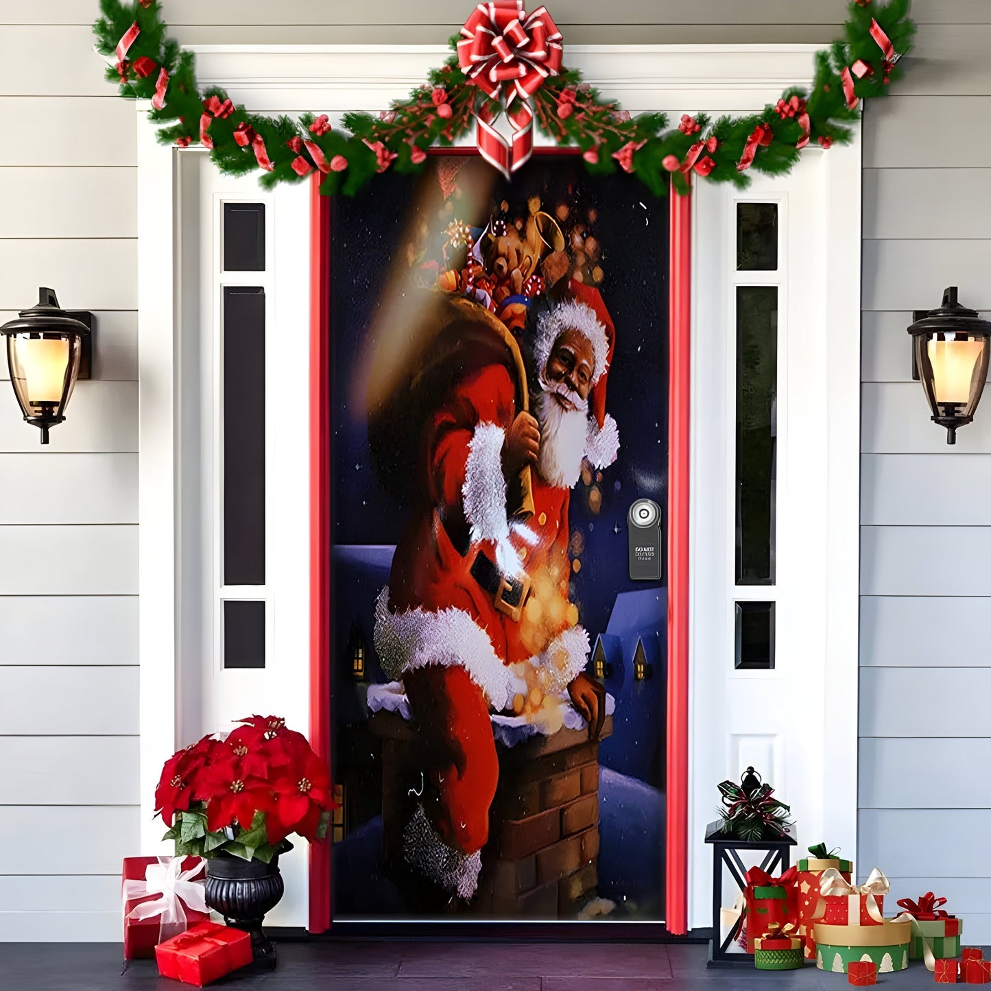 HolidayCheer | Polyester Weihnachts Hintergrundbanner - Schaffen Sie eine Festliche Atmosphäre für Ihre Dekorationen