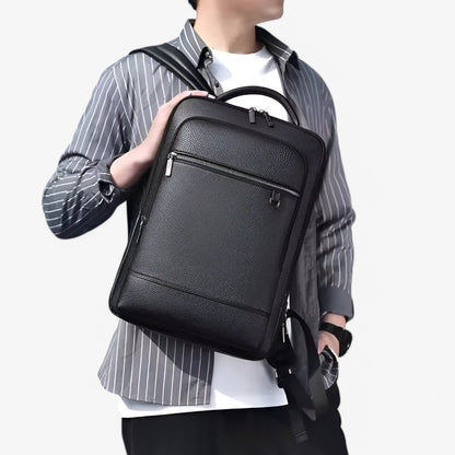 Leonardo | Rucksack aus Leder mit USB