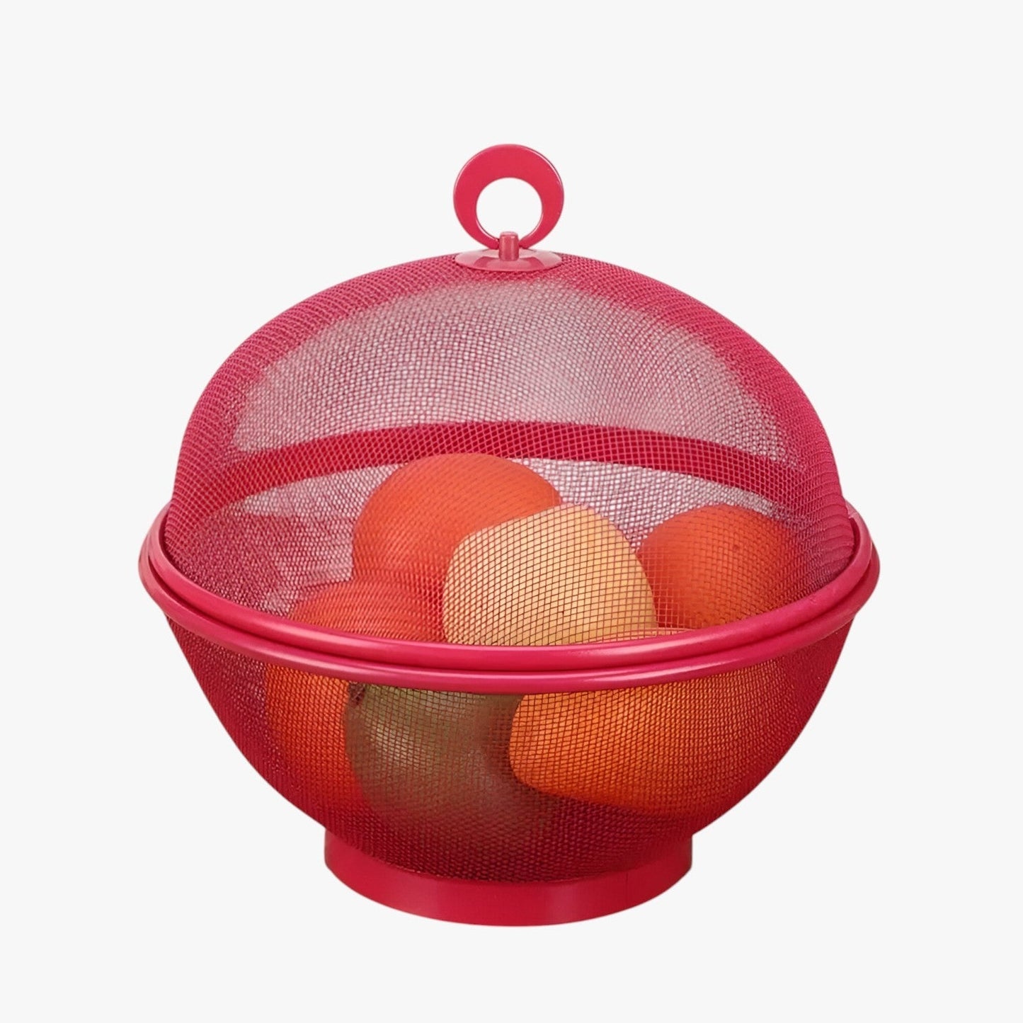 Edith | Fliegenfrei & Geräumig: Obstschale aus Edelstahl mit Deckel und großem Volumen