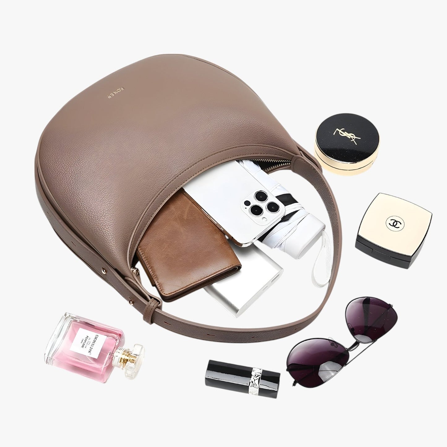 Sienna | Elegante Damen-Clutch in Halbmondform