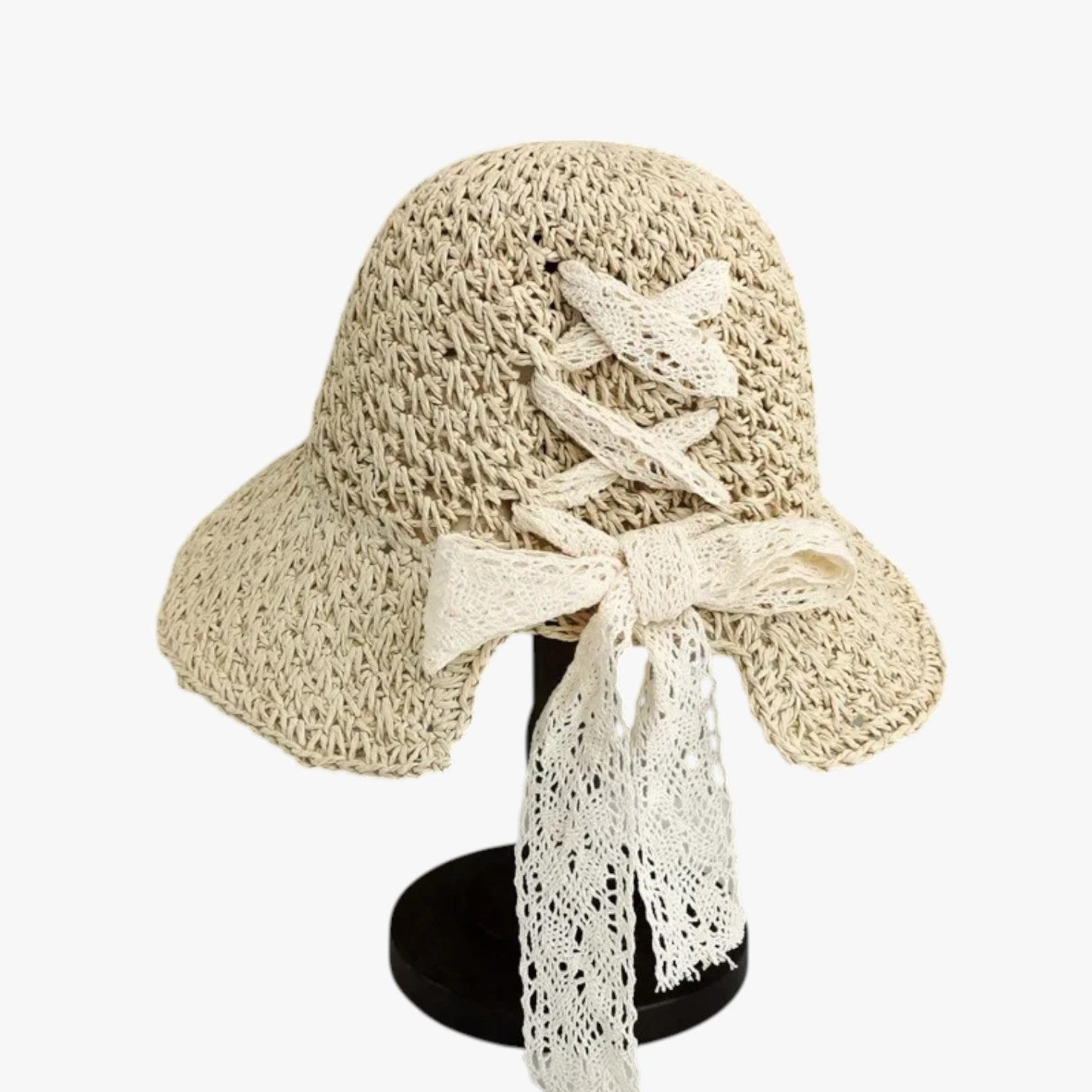 Elodie | UV-Strandhut mit Pferdeschwanzöffnung