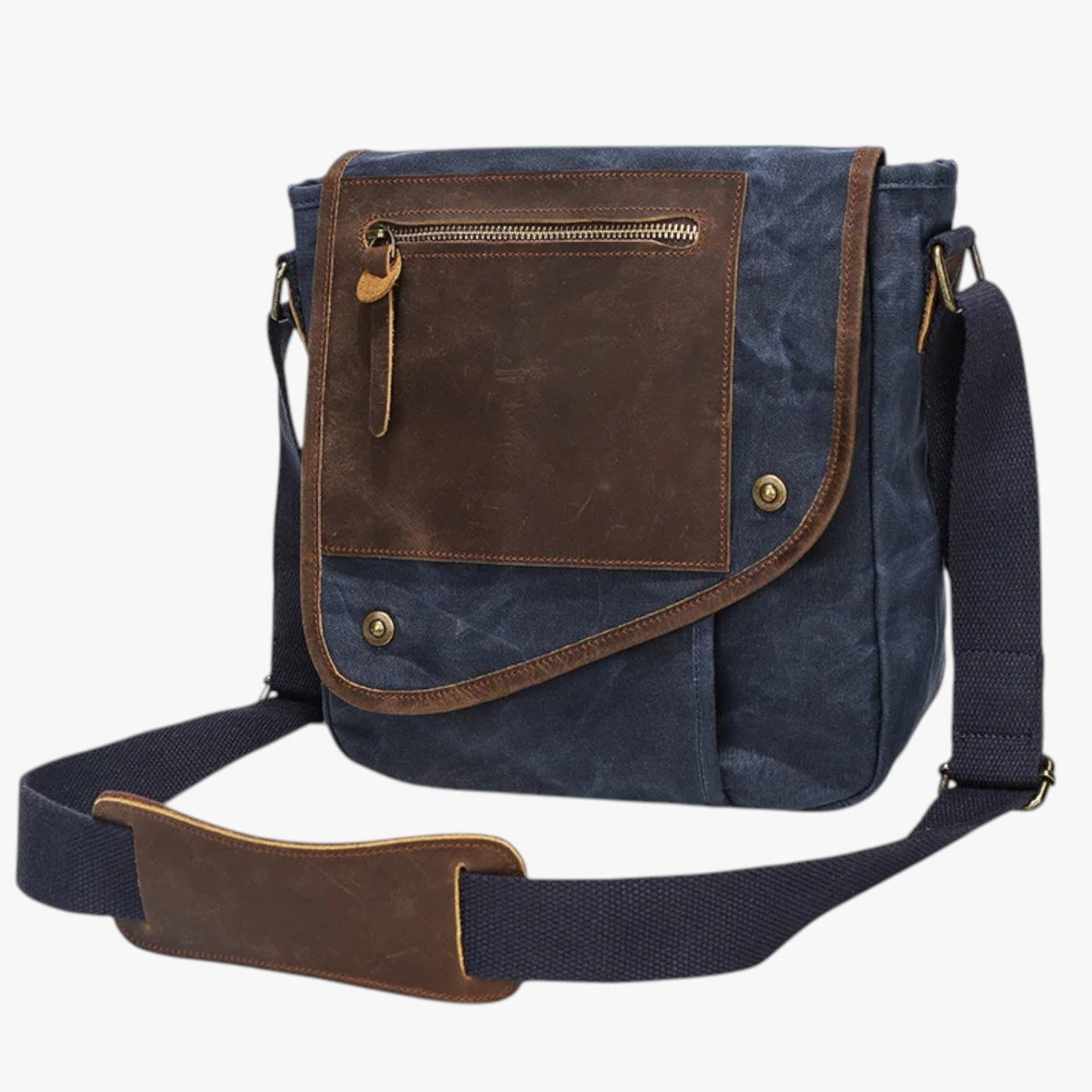 Alex | Vintage RFID-geschützte und wasserdichte Schultertasche