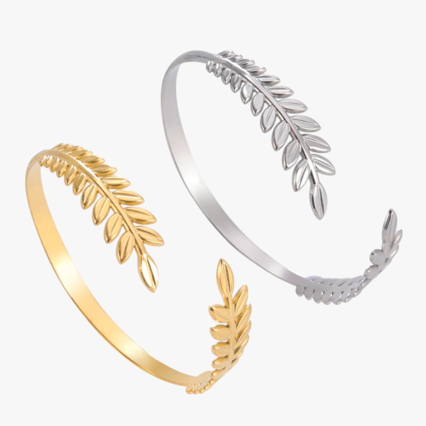 Adele | Goldener Boho-Armband mit Lorbeerblatt – Zeitlose Eleganz, die begeistert