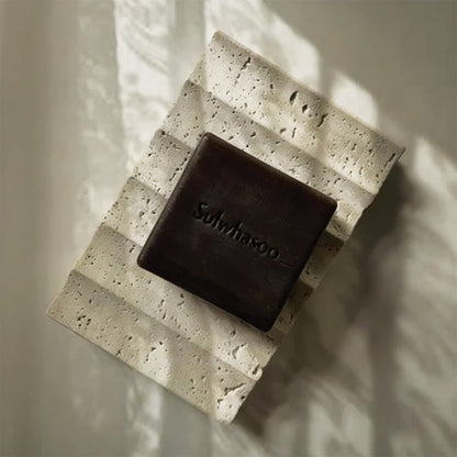 Gerilltes Steintablett | Elegantes Natursteindesign für Wohnungsdekor