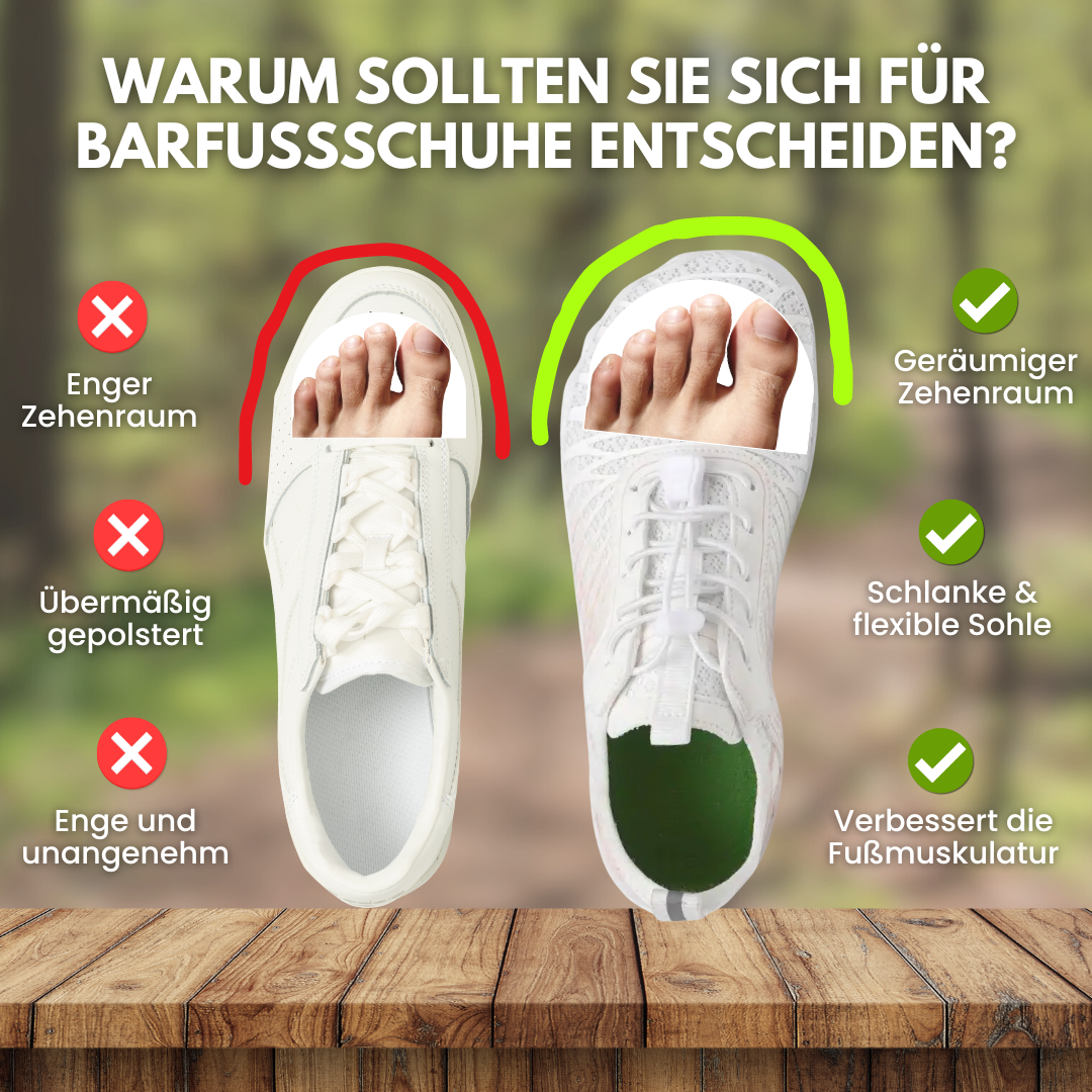 Florax Fit – Ergonomische & gesunde Barfußschuhe für sicheres, gelenkschonendes Gehen für Senioren