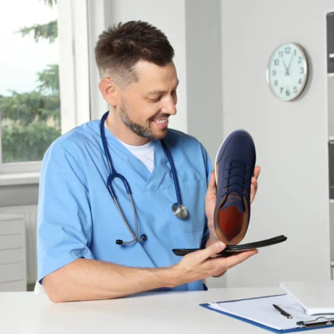 OrthoX - ergonomische schmerzlindernde Komfortschuhe für sicheres, gelenkschonendes Gehen für Senioren