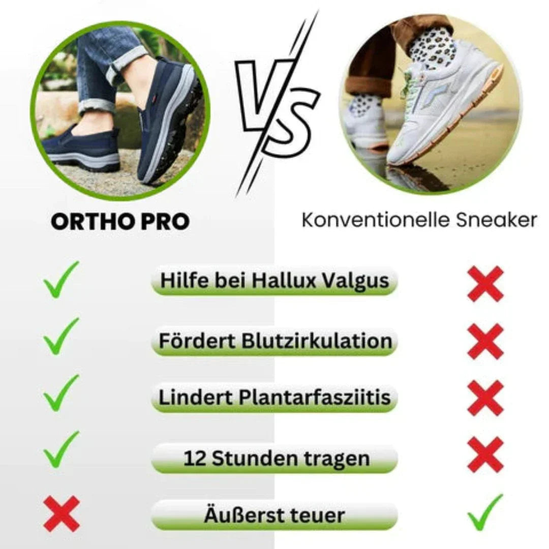 Ortho Pro - ergonomischer schmerzlindernder Komfortschuh - Sonderaktion 1+1 Gratis