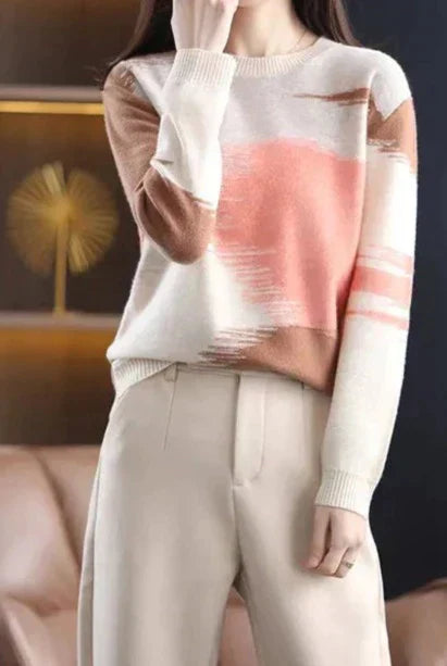 Trendiger Damen Pullover mit Farbverlauf – Amaris
