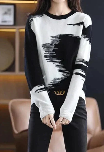 Trendiger Damen Pullover mit Farbverlauf – Amaris