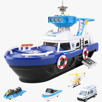 Drew | Leuchtendes Spielzeugboot mit Schwungantrieb