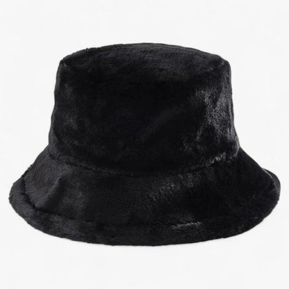 Jasmijn - Winterkappe mit Leopardenmuster aus Kunstpelz