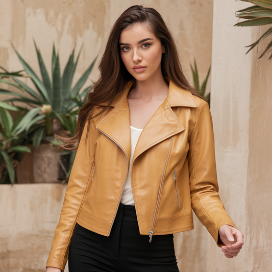 Emma | Kurze Lederjacke