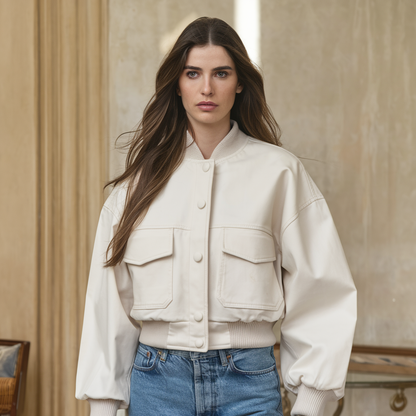 Damen Bomberjacke – Herbst/Winter Cropped