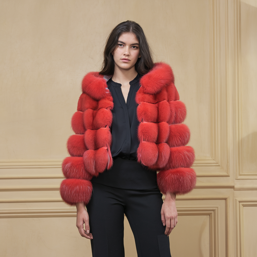 Weiche Kunstpelzjacke Schnee - Luxuriöse Wärme und Eleganz